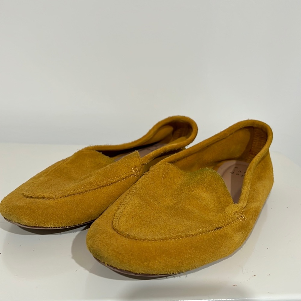 Target a new day suede flats mustard yellow